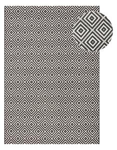 Černo-bílý venkovní koberec NORTHRUGS Karo, 140 x 200 cm