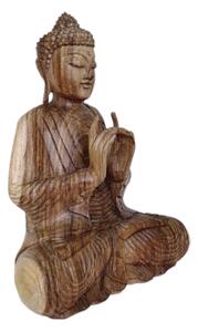 Buddha přírodní 2 42 cm