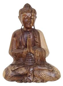Buddha přírodní 3 42 cm
