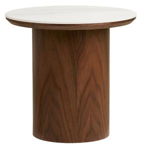 Kulatý odkládací stolek s keramickou deskou ø 40 cm Noli – House Nordic