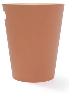 Umbra Odpadkový koš WOODROW 28 cm cihlově oranžový, přírodní
