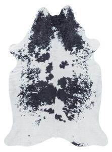 Ayyildiz, Moderní kusový koberec Etosha 4114 black (tvar kožešiny) | Bílá Typ: 100x135 cm