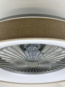 Benicio | LED stropní přisazené svítidlo s ventiílátorem | stmívatelné | dálkové ovládání - r-5420