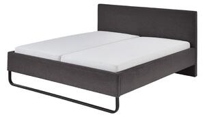 Šedá čalouněná dvoulůžková postel 180x200 cm Swing – Meise Möbel