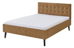 Hnědá čalouněná dvoulůžková postel 140x200 cm Empire – Meise Möbel