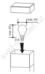 Panlux VOO-E14 - Venkovní lampa GARD 1xE14/60W/230V