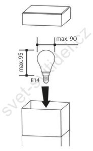 Panlux NOZ-E14 - Venkovní lampa GARD 1xE14/60W/230V