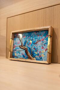Ter Steege Podnos Blossom blue D34x23 H4