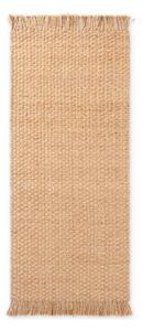 Oboustranný/ručně tkaný jutový běhoun v přírodní barvě 80x300 cm Fjord – Hanse Home