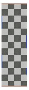 Tmavě zelený/krémový pratelný běhoun 77x242 cm Square – Mette Ditmer Denmark
