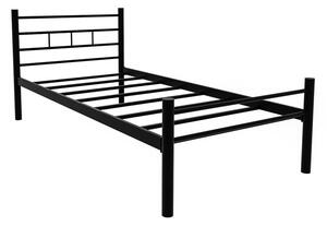Černá kovová jednolůžková postel s roštem 90x200 cm K70 – Kalune Design