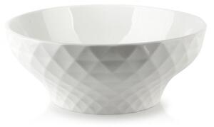 Affekdesign Porcelánová miska DIAMENT 17,5 x 12,5 cm bílá
