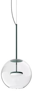 Linealight Závěsné LED svítidlo Cristalbolla_P ø24,5 cm, 10W Barva: Petrolejová, Chromatičnost: 2700K