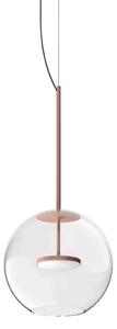 Linealight Závěsné LED svítidlo Cristalbolla_P ø24,5 cm, 10W Barva: Broskvová, Chromatičnost: 2700K