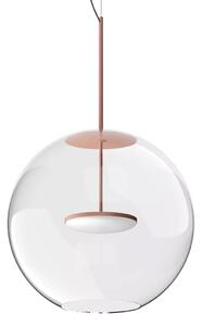 Linealight Závěsné LED svítidlo Cristalbolla_P ø44 cm, 23W Barva: Broskvová, Chromatičnost: 2700K