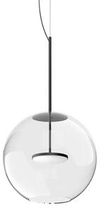 Linealight Závěsné LED svítidlo Cristalbolla_P ø34 cm, 17W Barva: Černá, Chromatičnost: 2700K