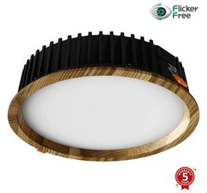APLED - LED Podhledové RONDO WOODLINE LED/18W/230V 3000K pr. 26 cm jasan masiv