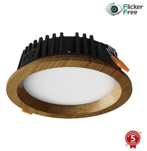 APLED - LED Podhledové RONDO WOODLINE LED/6W/230V 4000K pr. 15 cm dub masiv