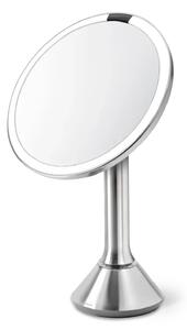 Kosmetické zrcátko Simplehuman Sensor Touch, DUAL LED osvětlení, 5x, dobíjecí, matná nerez