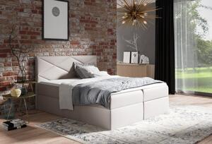 Čalouněná postel ZOE - 180x200, béžová 1 + topper ZDARMA