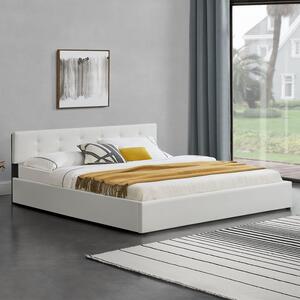 - Čalouněná postel Marbella 180 x 200 cm bílá