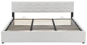- Čalouněná postel Marbella 180 x 200 cm bílá