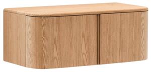 Umyvadlová skříňka Kave Home Salaya 90 x 45 cm s dřevěným dekorem