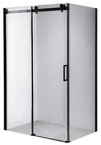 BPS-koupelny Obdélníkový sprchový kout BS15B 110x80 černá/transparent - bez vaničky