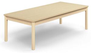 AJ Produkty Stůl DECIBEL, 1800x800x530 mm, akustická HPL deska, bříza