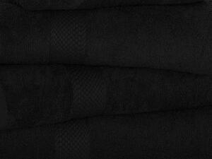XPOSE® Froté ručník VERONA - černý 50x90 cm