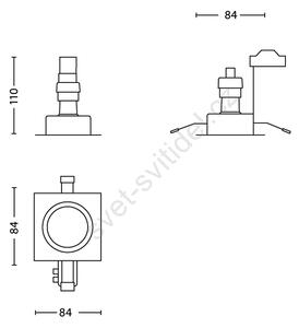 Philips 59902/11/PN - SADA 3x Koupelnové podhledové svítidlo ROOTS 3xGU10/35W P2312