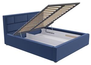 Jednolůžková postel s úložným prostorem a roštem 120x200 IVENDORF 2 - krémová