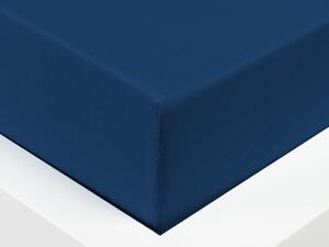 XPOSE® Jersey prostěradlo Exclusive s lycrou - tmavě modré 140x200 cm