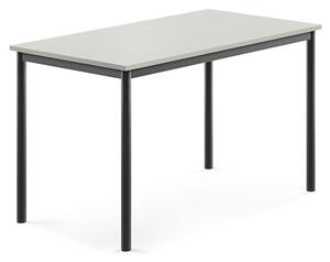 AJ Produkty Stůl SONITUS, 1200x700x720 mm, antracitově šedé nohy, HPL deska tlumící hluk, šedá