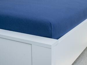 XPOSE® Jersey prostěradlo Exclusive - tmavě modré 200x220 cm