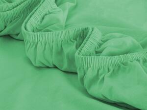 XPOSE® Jersey prostěradlo - letní zelená 90x200 cm