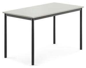 AJ Produkty Stůl BORÅS, 1200x700x720 mm, antracitově šedé nohy, HPL deska, šedá