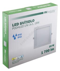 FK technics LED Koupelnové podhledové svítidlo LED/18W/230V 3000/4000/6000K IP44 FK0158