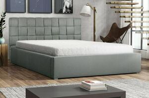 Manželská postel s úložným prostorem a roštem 140x200 WARNOW 2 - světlá modrá