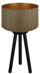 Brilagi - Stolní lampa BOSTON ROLLER 1xE27/15W/230V hnědá/zlatá