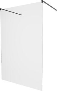 MEXEN - Kioto zástěna sprchová samostatně stojící 130 x 200 cm, transparentní 8 mm, černá - 800-130-002-70-00