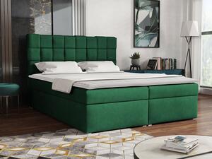 Kontinentální manželská postel 180x200 WARNOW 1 - zelená + topper ZDARMA