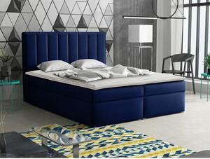 Kontinentální manželská postel 180x200 TARNEWITZ 1 - modrá + topper ZDARMA