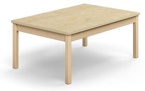 AJ Produkty Stůl DECIBEL, 1200x800x530 mm, akustické linoleum, bříza/béžová