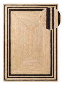 Černý/v přírodní barvě oboustranný/ručně tkaný jutový koberec 80x150 cm Looma – Hanse Home