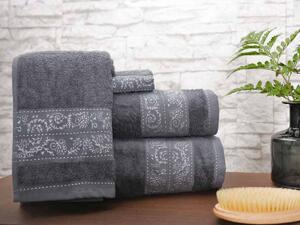 WALIA® Bambusový ručník DELIA - tmavě šedý 50x90 cm