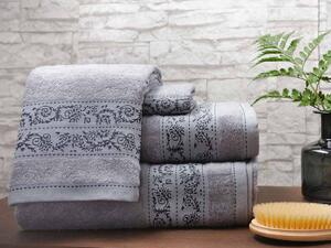 WALIA® Bambusový ručník DELIA - světle šedý 50x90 cm