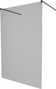 MEXEN - Kioto zástěna sprchová samostatně stojící 100 x 200 cm, grafit, černá - 800-100-002-70-40