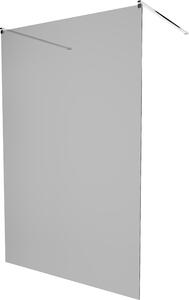MEXEN - Kioto zástěna sprchová samostatně stojící 100 x 200 cm, grafit, chrom - 800-100-002-01-40