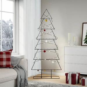 VidaXL Kovový vánoční stromek se stojanem KUOPIO 180 cm Ocel [4018952] Barva: Černá